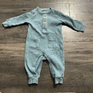 Cloud Island 6-9 Mo Outfit Snaps Blue 3 Button